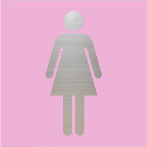 光 キャリエーター+ステンレス 女性マーク ピンク