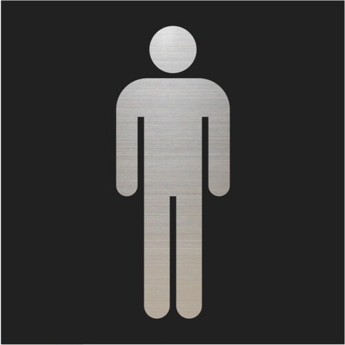 光 キャリエーター+ステンレス 男性マーク 黒