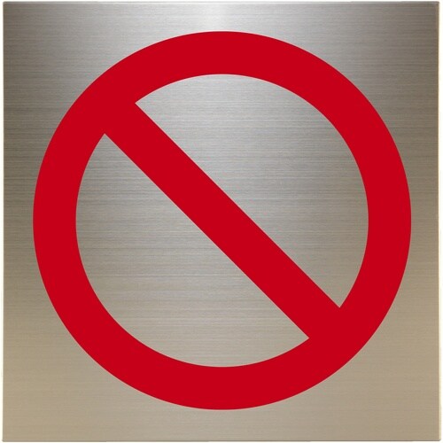 光 キャリエーター+ステンレス 禁止マーク