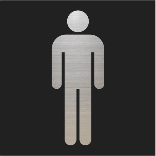 光 キャリエーター+ステンレス 男性マーク 黒