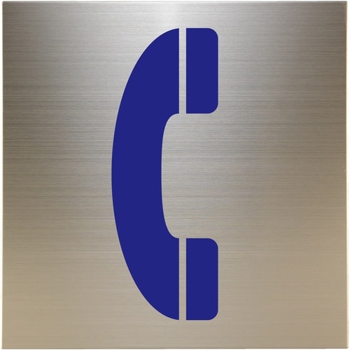 光 キャリエーター+ステンレス 電話マーク 青