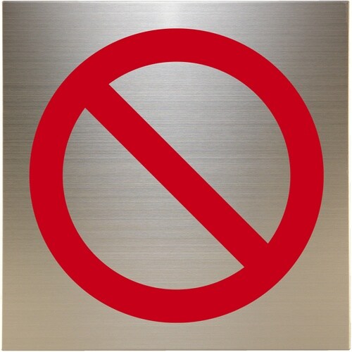 光 キャリエーター+ステンレス 禁止マーク