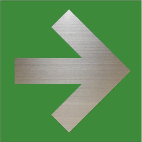 光 キャリエーター+ステンレス 矢印 緑