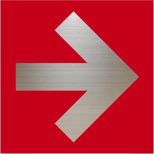 光 キャリエーター+ステンレス 矢印 赤