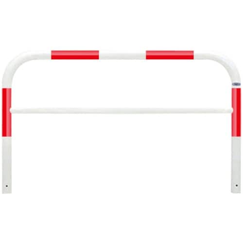 帝金 バリカー横型 スチール製 焼付塗装(赤白)横