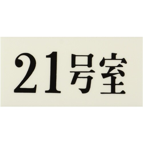 光 プレート 35×70×2 21号室