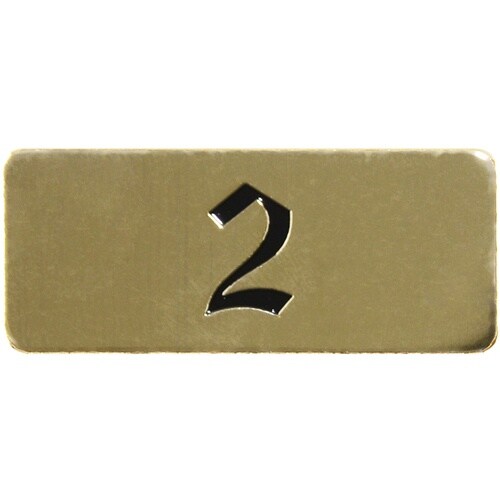 光 テーブルナンバー 2 真鍮メッキ