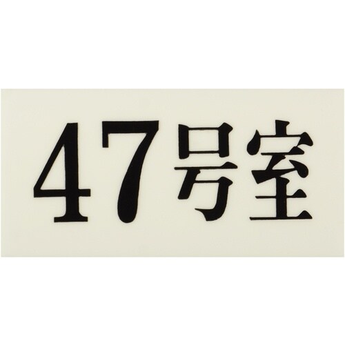 光 プレート 35×70×2 47号室