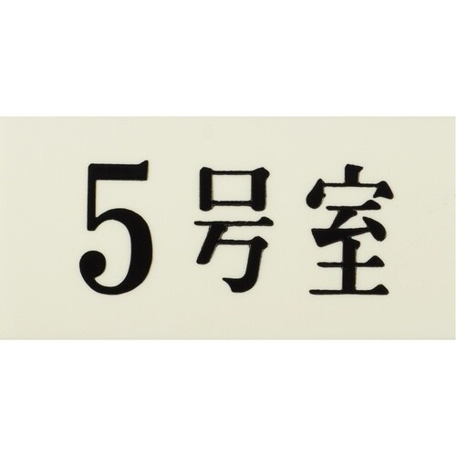 光 プレート 35×70×2 5号室