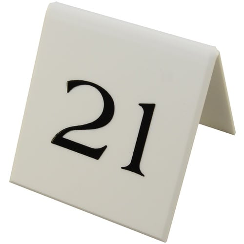 光 サインプレート テーブルナンバー山型 両面表示