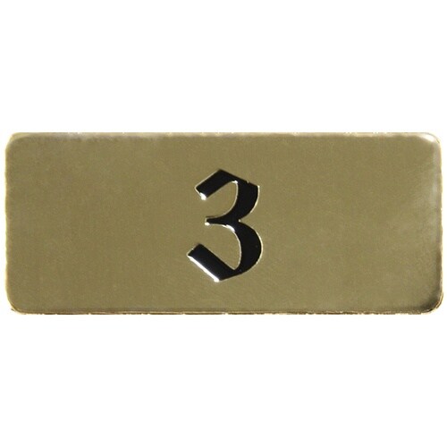 光 テーブルナンバー 3 真鍮メッキ
