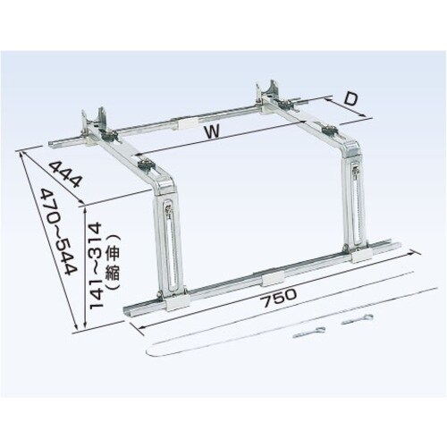 オーケー器材 エアコン室外機架台 RAキーパー 屋