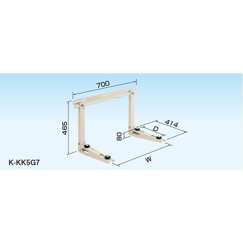 オーケー器材 エアコン室外機架台 RAキーパー 壁