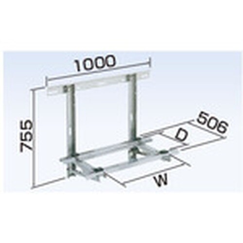 オーケー器材 エアコン室外機架台 PAキーパー 壁