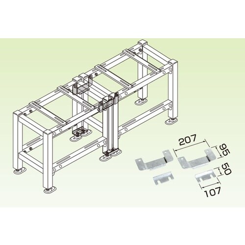 オーケー器材 エアコン室外機架台 PAキーパー 連