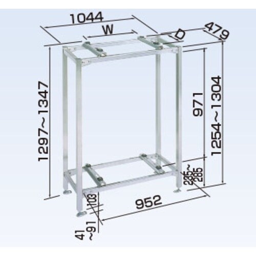 オーケー器材 エアコン室外機架台 PAキーパー 二