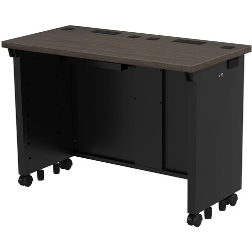 SANWA eデスク(濃い木目)W1000×D50