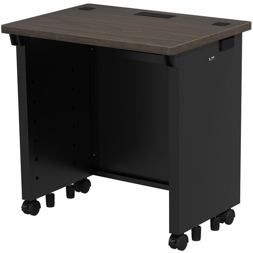 SANWA eデスク(濃い木目)W700×D500