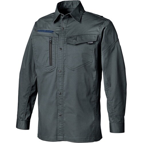 クロダルマ 長袖シャツ チャコールグレー M