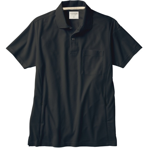 クロダルマ 半袖ポロシャツ ブラック S