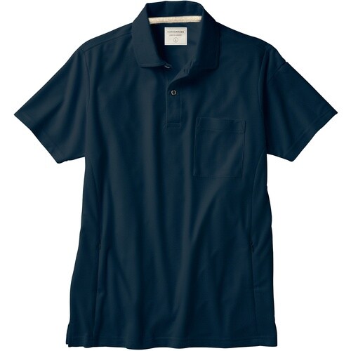 クロダルマ 半袖ポロシャツ ネイビー L