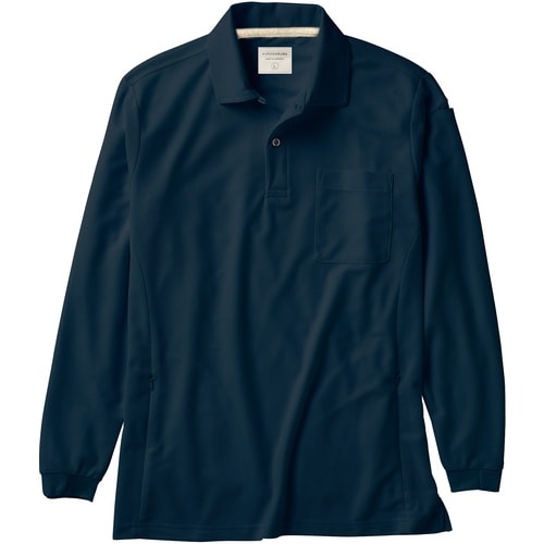 クロダルマ 長袖ポロシャツ ネイビー 3L