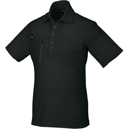 クロダルマ 半袖ポロシャツ ブラック 6L