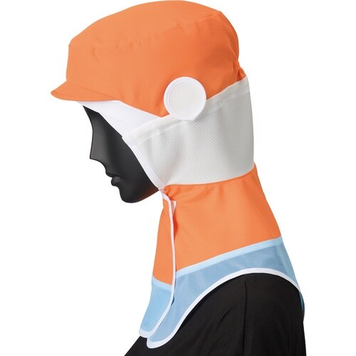 サンペックス 衛生対策帽子 ロングフード 衛生帽子