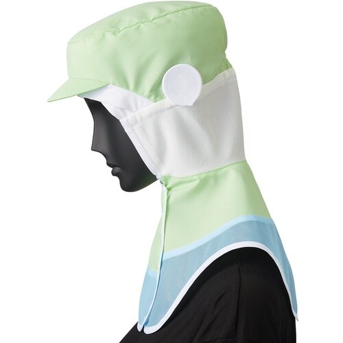 サンペックス 衛生対策帽子 ロングフード 衛生帽子