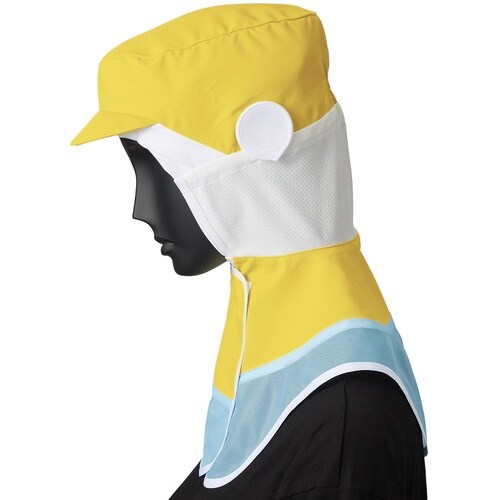 サンペックス 衛生対策帽子 ロングフード 衛生帽子