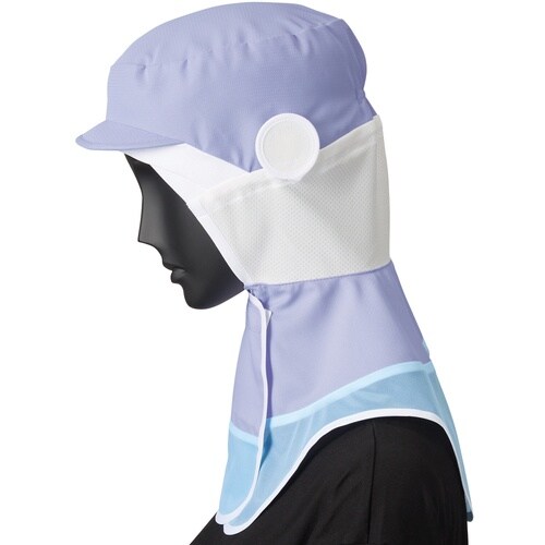 サンペックス 衛生対策帽子 ロングフード 衛生帽子
