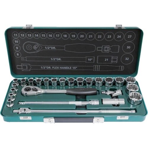 SATA 12角ソケットレンチセット 差込角12.