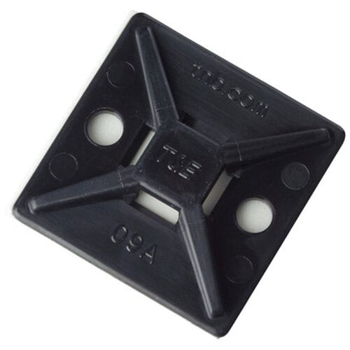 TY−Rap マウントベース 4方向 耐候 黒色