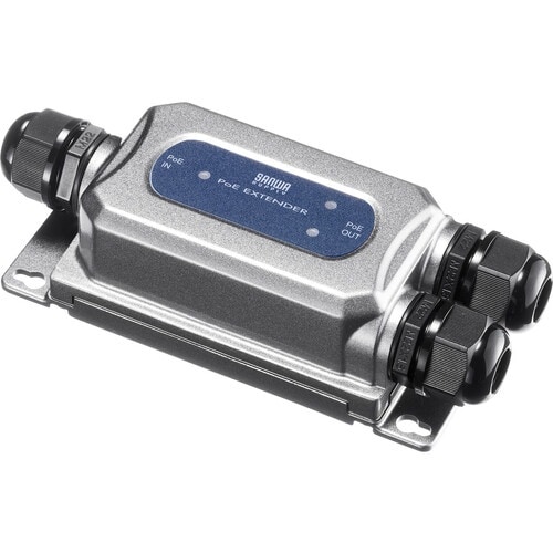 SANWA PoEエクステンダー(防水対応・2分配