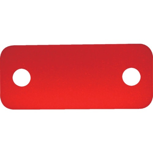 TRUSCO 靴用ネームプレート10枚入 赤