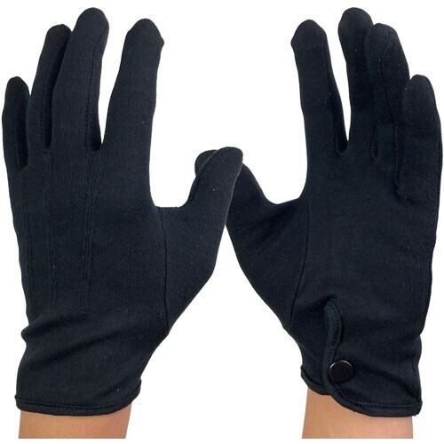 WINCESS 礼装用手袋 黒 綿 ホック付き