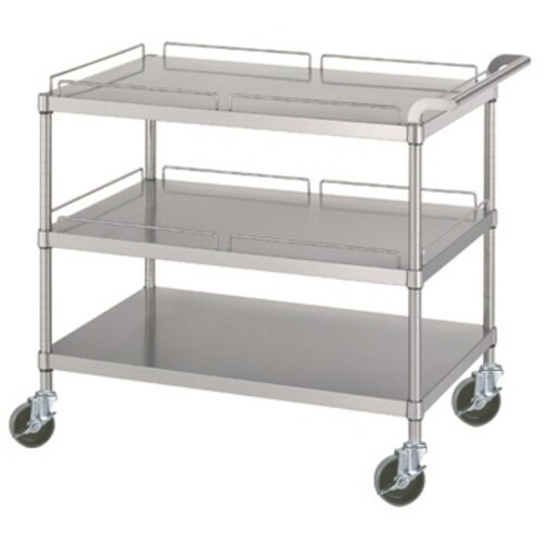 シンコー ステンレスワゴン(SUS304・ガード付