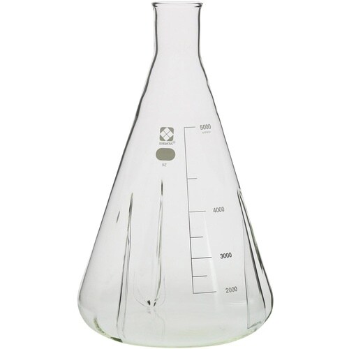 SIBATA バッフル付三角フラスコ 5000mL