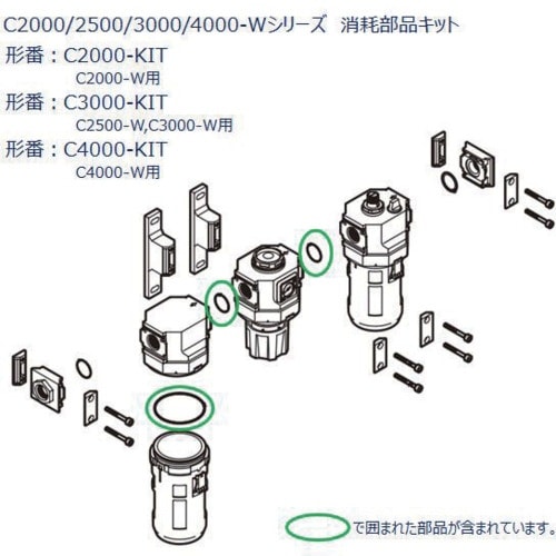 CKD C2500、3000シリーズ用 消耗部品キ