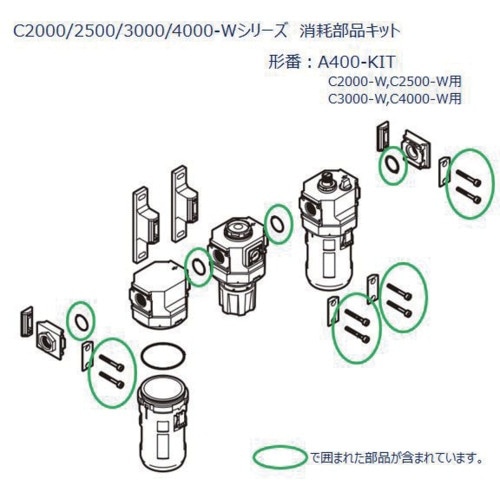 CKD C2000ー4000シリーズ用 消耗部品キ