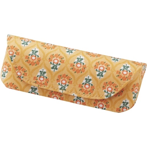 パール メガネケース HFU−94花モチーフ YE