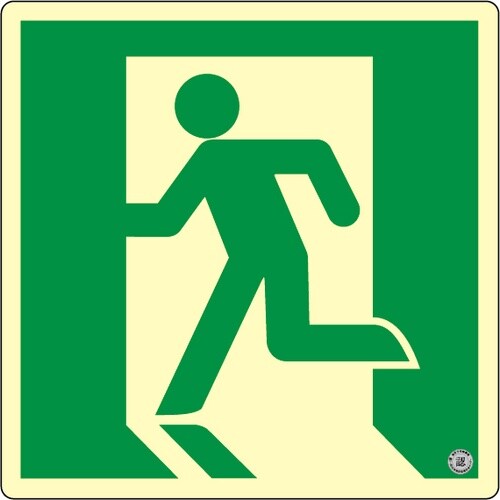 アルファフラッシュ 非常用標識 高輝度蓄光式誘導標