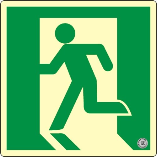 アルファフラッシュ 非常用標識 高輝度蓄光式誘導標