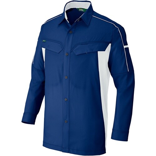 アイトス 長袖ストレッチシャツ(エコワーカーストレ