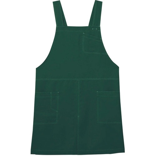 サンペックス エプロン 撥水 胸当て 作業用 グリ