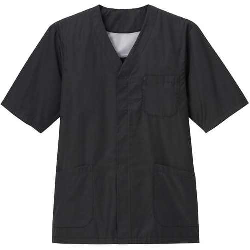 サンペックス 調理衣 半袖 衿なし 飲食店 厨房