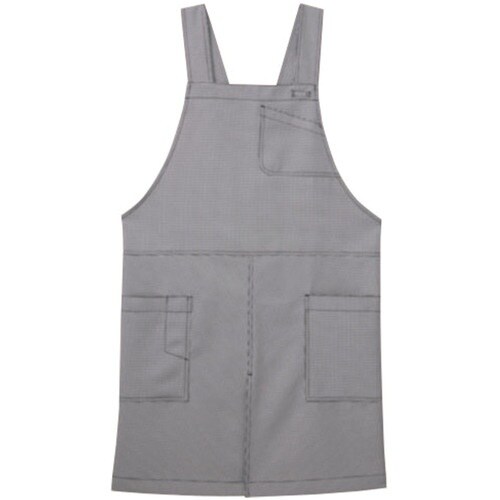 サンペックス エプロン 撥水 胸当て 作業用 千鳥