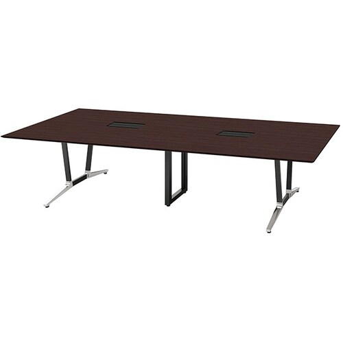 NAIKI ミーティングテーブル(舟底配線付 アド