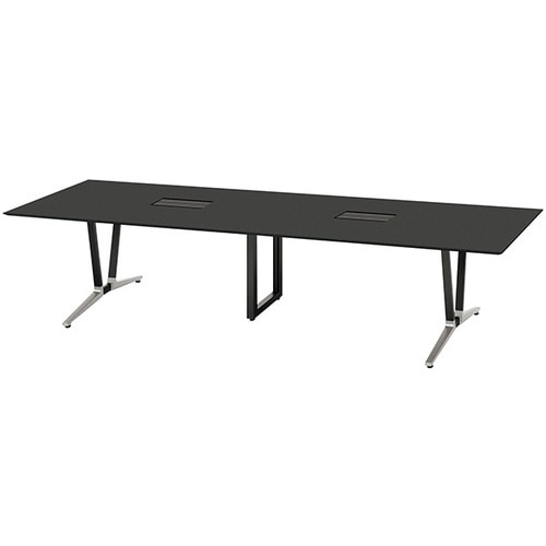 NAIKI ミーティングテーブル(舟底配線付 アド