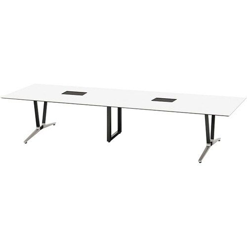 NAIKI ミーティングテーブル(舟底配線付 アド